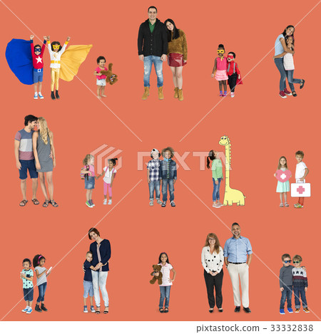 Diversity People Family Together Love Studio Portrait Isolated Diversity People Family Together Love Studio Portrait Isolated 33332838