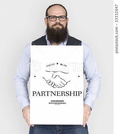 Partnership Teamwork Support Cooperation Achievement Organization Handshake Graphic 33332847
