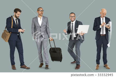 Group of business people wearing suit standing in a row 33332945