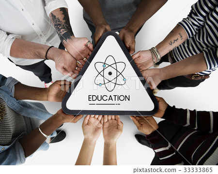 Hands holding billboard network graphic overlay Hands holding billboard network graphic overlay 33333865