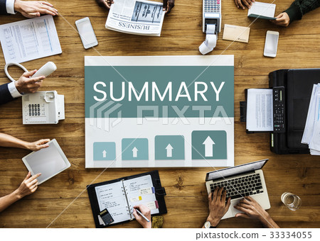 Workers working on billboard network graphic overlay on table Workers working on billboard network graphic overlay on table 33334055