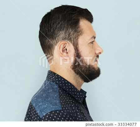 Man standing and posing for photoshoot Man standing and posing for photoshoot 33334077