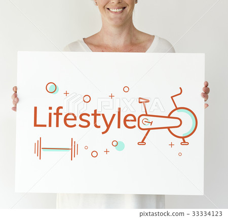 Fitness Barbell Bike Equipment Icon 33334123