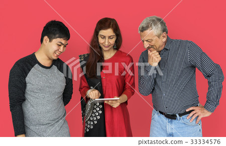 Group of people using digital tablet technology 33334576