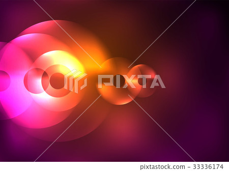 Glowing circles in the dark 33336174