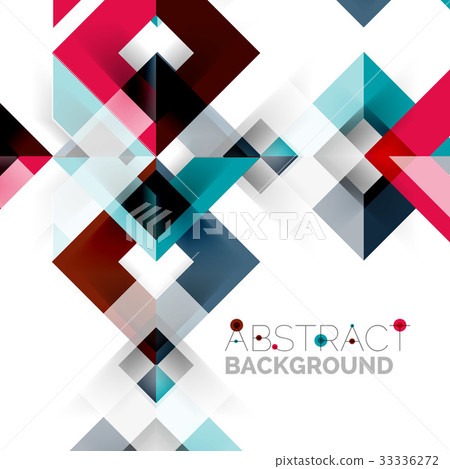 Modern square geometric pattern design on white - Stock Illustration ...
