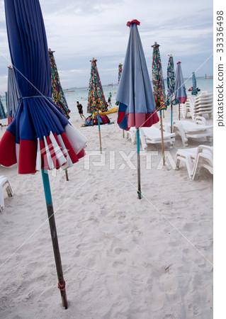 Umbrellas on the beach at Koh Lan Umbrellas on the beach at Koh Lan 33336498
