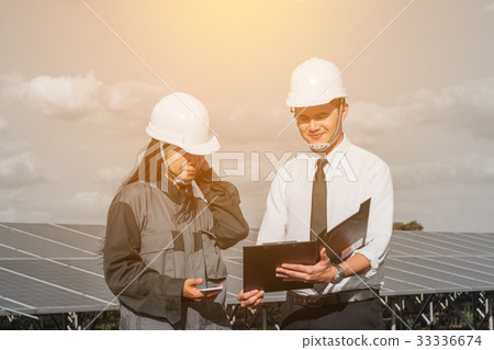 engineer and operation team working on service 33336674