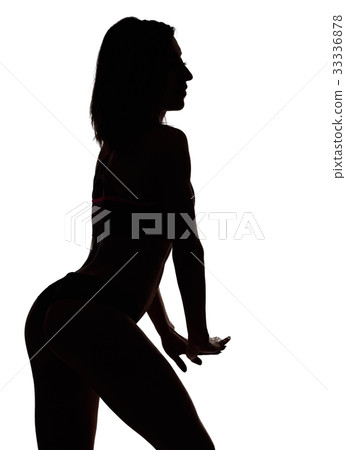 Silhouette of a fitness woman Silhouette of a fitness woman 33336878