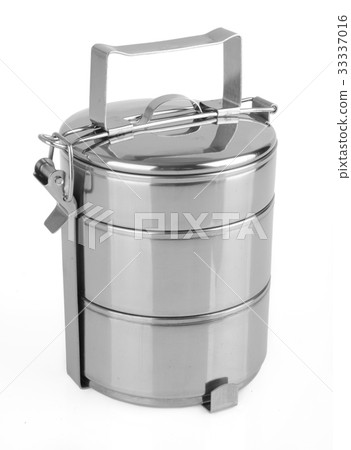 Metal Tiffin, Food Container On Background 33337016