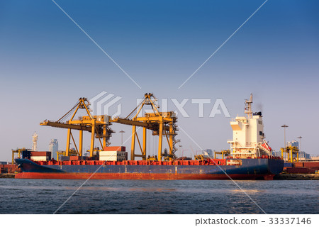 Shipping terminal and shipyard 33337146