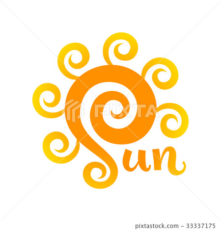 Sun. Vector lettering 33337175