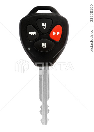Remote car key isolated on white background Remote car key isolated on white background 33338190