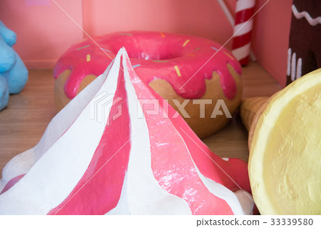 Confectionery style, colorful fake big sweets Confectionery style, colorful fake big sweets 33339580