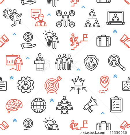 Management Business Pattern Background Concept - Stock Illustration ...