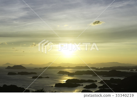 Scenery 19 from the Ishitake Observatory in summer 33340219