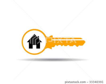 vector illustration of key - Stock Illustration [33340391] - PIXTA