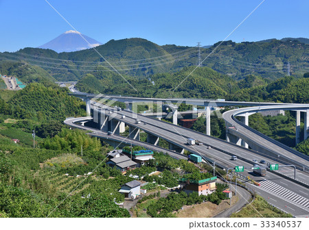 新的Tomei Shin Shimizu交界處和Mt. Fuji-6966 33340537