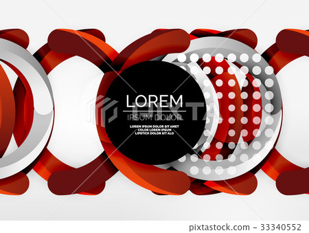 Modern 3d ring vector abstract background 33340552