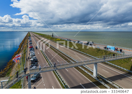 Afsluitdijk, Netherlands - April 28, 2017 33340647