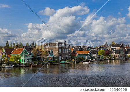 Village Zaanse Schans in Netherlands Village Zaanse Schans in Netherlands 33340696