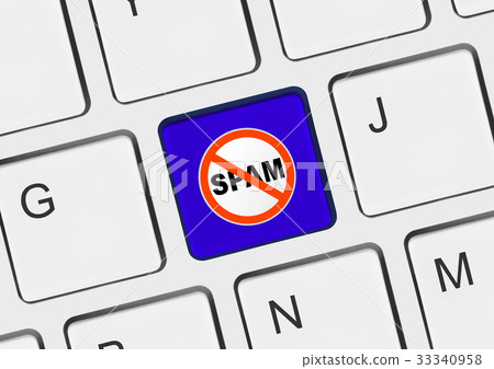 Computer keyboard with No SPAM key Computer keyboard with No SPAM key 33340958
