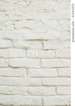 white brick wall texture for background 33341033