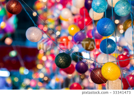 Colorful illuminations Hanging lights 33341473