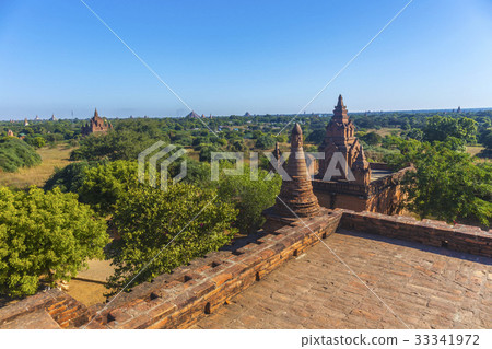 Bagan buddha tower at day 33341972
