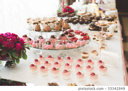 Delicious wedding reception candy bar dessert Delicious wedding reception candy bar dessert 33342849