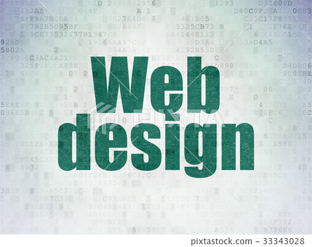 Web design concept: Web Design on Digital Data Web design concept: Web Design on Digital Data 33343028
