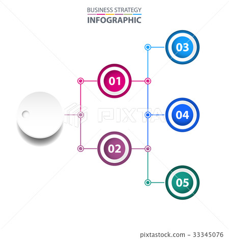 Business infographics design elements template 33345076