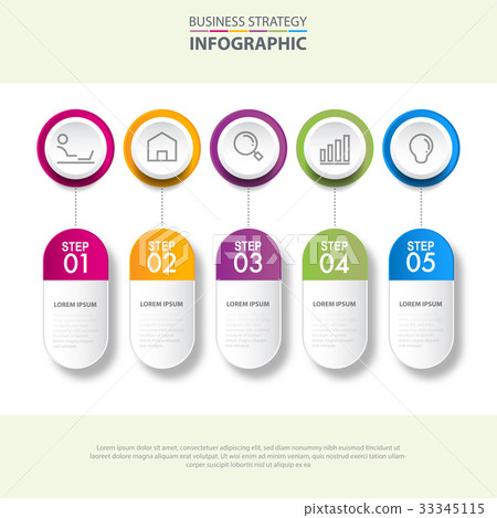 Business infographics design elements template gra 33345115