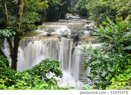 Tropical rainforest waterfall Tropical rainforest waterfall 33345479