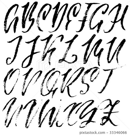 Hand drawn elegant calligraphy font. Modern brush 33346066