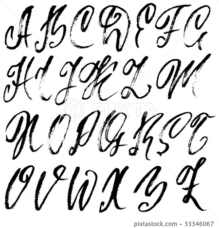 Hand drawn elegant calligraphy font. Modern brush 33346067