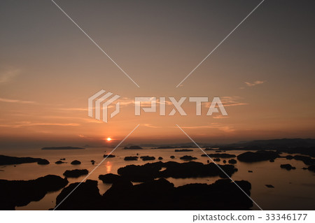 Sunset of Kujuku Island 33346177