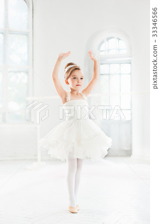 Little ballerina girl in a tutu. Adorable child 33346566