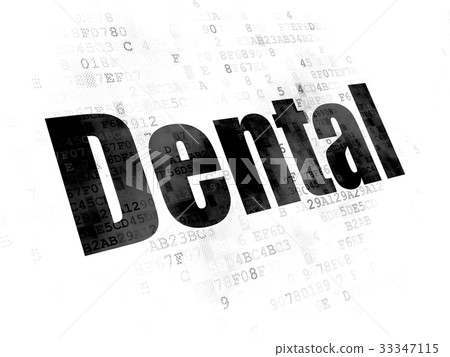 Health concept: Dental on Digital background Health concept: Dental on Digital background 33347115