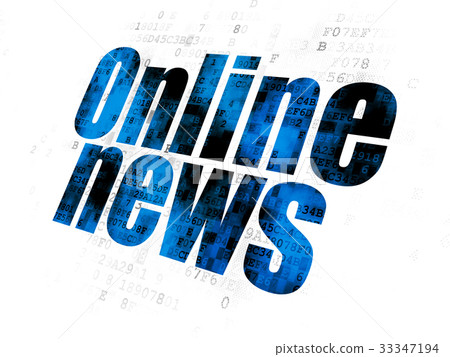 News concept: Online News on Digital background 33347194