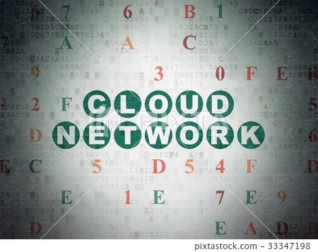 Cloud computing concept: Cloud Network on Digital 33347198