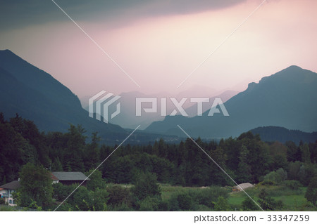 View of Austrian Alps near Salzburg 33347259