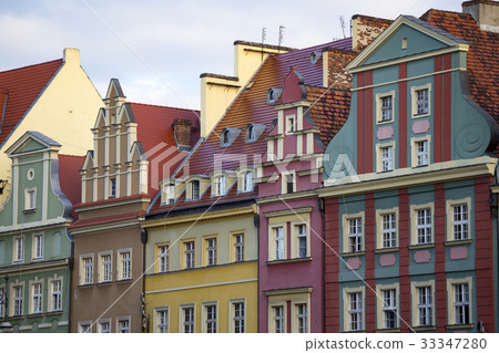 colorful buildings of Wroclaw colorful buildings of Wroclaw 33347280
