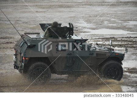 Light armored mobile vehicle traveling Light armored mobile vehicle traveling 33348045