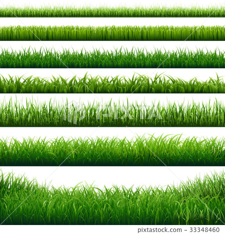 Green Grass Big Borders Set Green Grass Big Borders Set 33348460