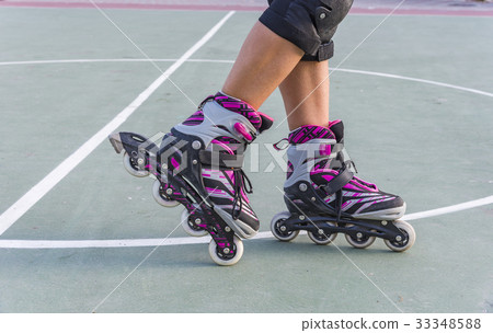 Low section. Roller skates is extreme sport. Low section. Roller skates is extreme sport. 33348588