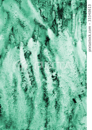 Abstract green watercolor on paper texture Abstract green watercolor on paper texture 33348613