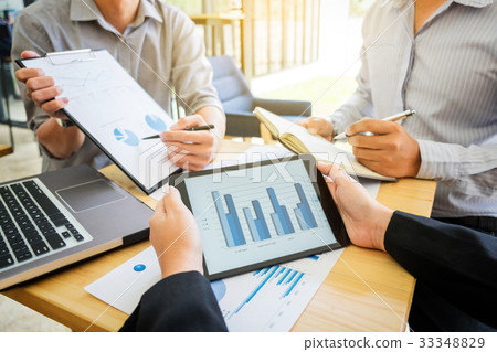 Teamwork process, Business team colleague 33348829