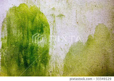 Green color on old cement wall. Green color on old cement wall. 33349129
