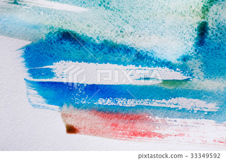 Abstract watercolor hand painted background Abstract watercolor hand painted background 33349592